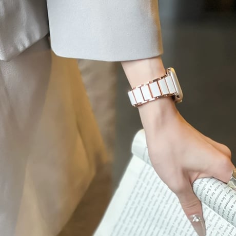 【N790】アップル ウォッチ バンド ステンレス&樹脂 apple watch ベルト おしゃれ