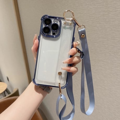 【N691】iphone ケース クリア ショルダー iphone ケース 衝撃 に 強い バンド 付き