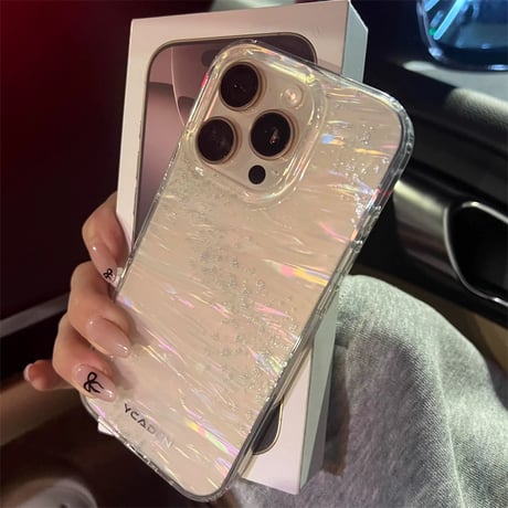 【N546】iphone ケース キラキラ 半 透明 iphone ケース 大人 可愛い