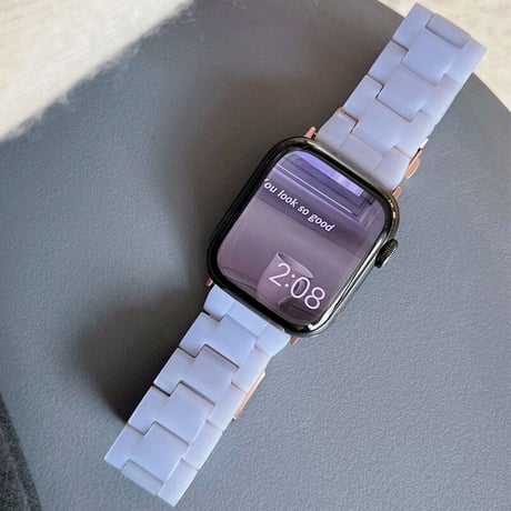 【N200】大理石模様の樹脂製Apple Watchバンド 交換 アップルウォッチ バンドse/7 44mm 40mm 45mm 38mm