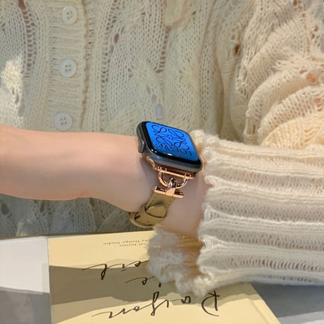 【N135】アップル ウォッチ バンド 革 エレガント apple watch バンド 女性 細め