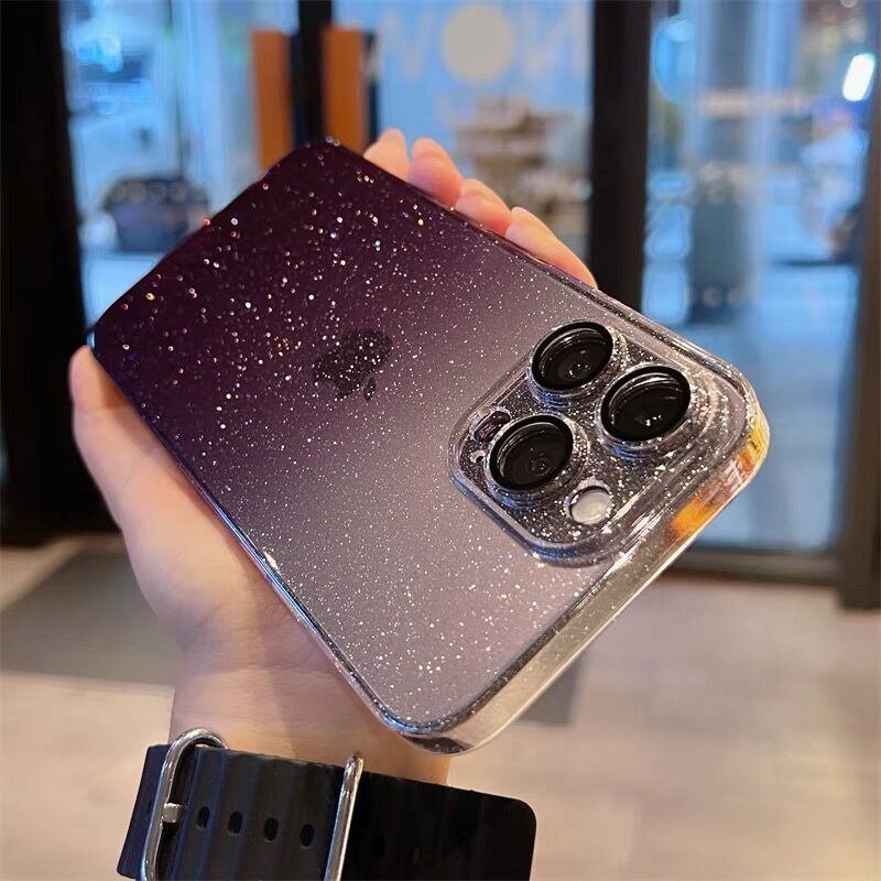 N483】キラキラ iphone15/14 ケース グラデーション iphone ケース ク