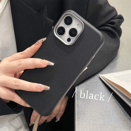 【N052】iphone17/17air/16/15 レザー ケース ケース グレー iPhone ケース シンプル