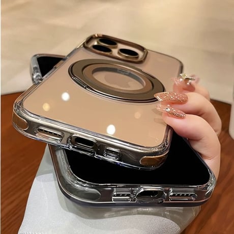 【N527】iphone17/17pro ケース マグセーフ スタンド iphone ケース クリア おしゃれ