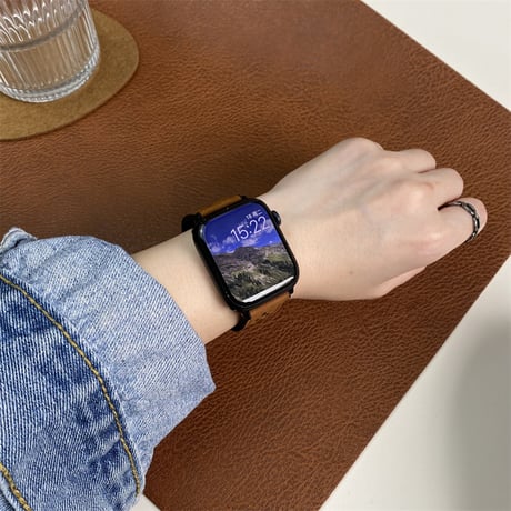 【N593】apple watchバンド 蒸れない 通気 性 アップル ウォッチ バンド マグネット「男女兼用」