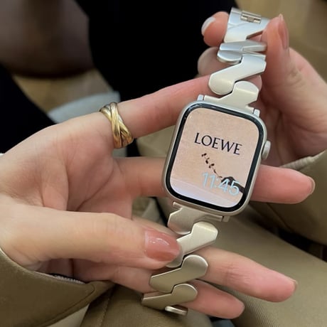 【N595】アップル ウォッチ バンド 女性 人気 apple watch バンド ステンレス