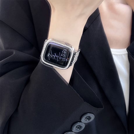 【N231】Apple Watch ゴールド バンド 女性 アップルウォッチ7 se バンド かわいい