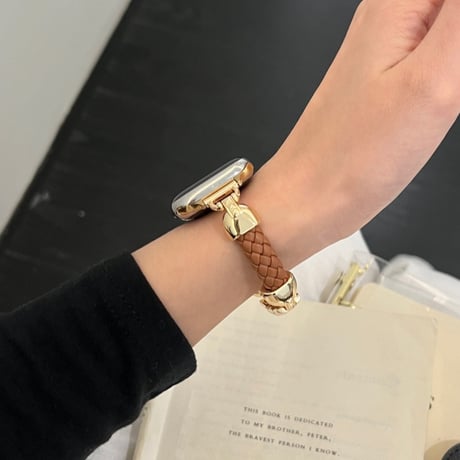 【N668】アップル ウォッチ バンド レザー 細め apple watch バンド かわいい