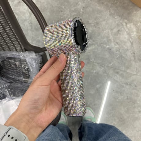 【N823】ハンディファン キラキラ ミニ ファン かわいい ポータブル 扇風機 携帯 扇風機 手持ち