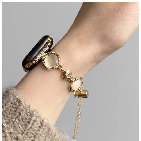 【N726】アップル ウォッチ バンド 人気 女性 apple watch バンド ビーズ チェーン