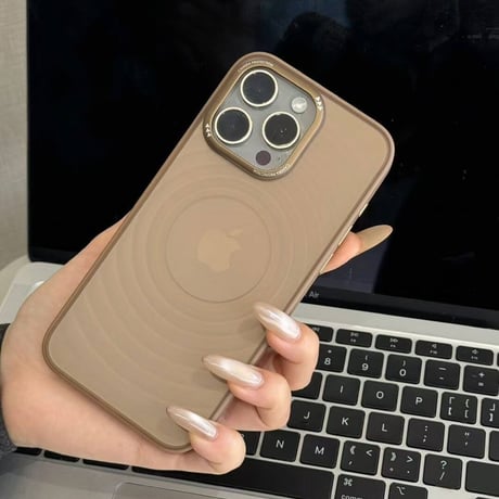 【N370】指紋がつかない iphoneケース マット iphone17pro デザート チタニウム に 合う ケース
