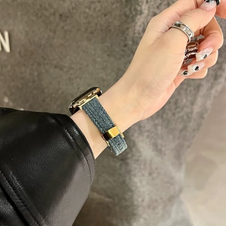 【N312】アップルウォッチ バンド デニム apple watch バンド かわいい