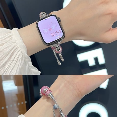 【N415】 apple watch ブレスレット レディース アップル ウォッチ バンド 可愛い