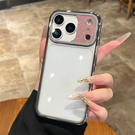 【N176】iphone17/16pro ケース クリア おしゃれ iphone ケース キラキラ 黄ばまない