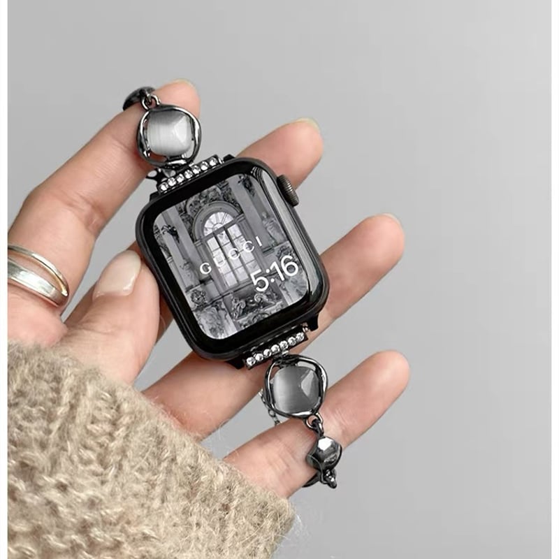 N726】アップル ウォッチ バンド 人気 女性 apple watch バンド ビーズ