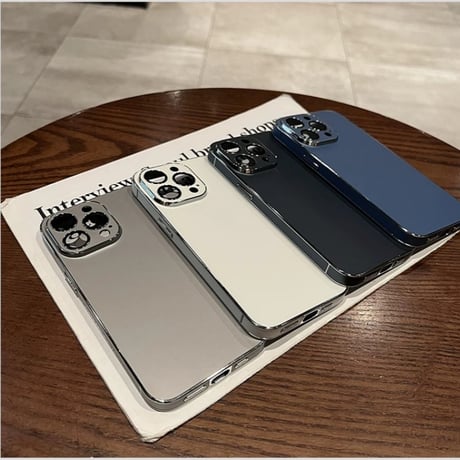 【N400】iphone17/17pro ケース シンプル おしゃれ iphone 16proケース メタリック カメラ保護