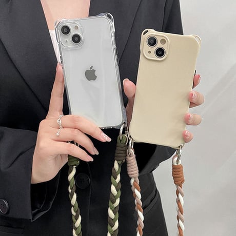 【N406】iPhoneケース 韓国 iPhone16/16plus/15pro などケース ショルダー