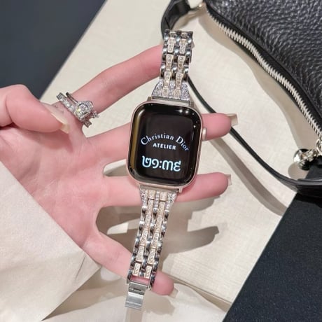 【N830】apple watch バンド キラキラ アップルウォッチ 10/11 42mm バンド 女性 おしゃれ