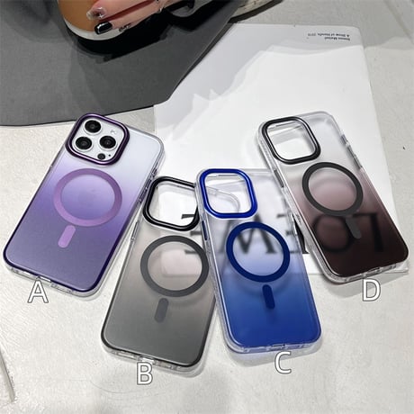 【N517】iphone15 ケース 衝撃に最強 かわいい iPhoneケース グラデーション magsafe対応