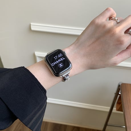 【N731】アップル ウォッチ バンド ブレスレット パール apple watch バンド かわいい