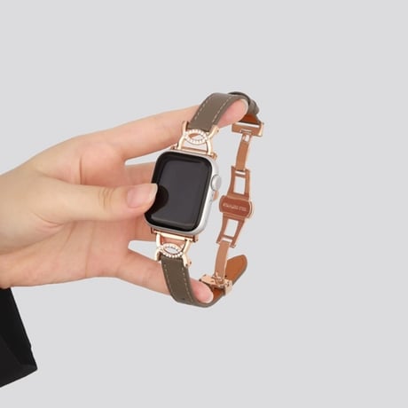 【N609】アップル ウォッチ バンド 革 d バックル apple watch バンド レディース