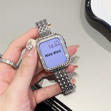 【N241】「バンド+ケース2点Set」apple watch ブレスレット アップル ウォッチ バンド 蒸れ ない
