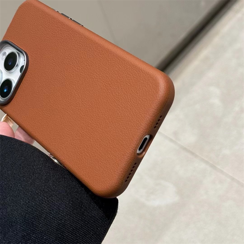 N052】iphone17/17air/16/15 レザー ケース ケース グレー iPho