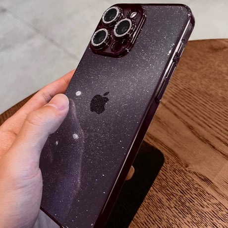 【N479】iphone ケース キラキラ メタリック iphone ケース クリア 可愛い カメラ保護