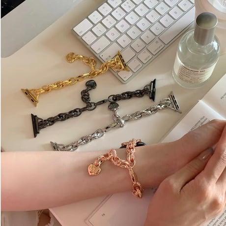 【N086】Apple Watch ブレスレット バンド 女性 アップルウォッチ7 se バンド かわいい