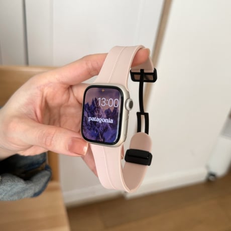 【N646】アップル ウォッチ Series11/SE3対応 バンド シリコン apple watch バンド マグネット 男女兼用