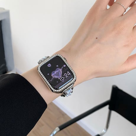 【N282】アップルウォッチ バンド 女性 おしゃれ 人気 applewatch バンド キラキラ