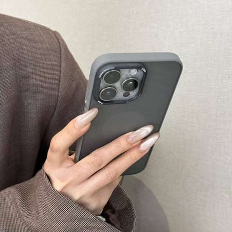 【N370】指紋がつかない iphoneケース マット iphone17pro デザート チタニウム に 合う ケース