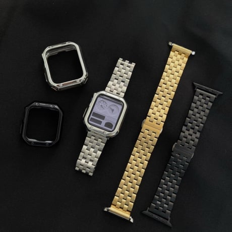 【N174】「apple watchケース付き」アップルウォッチ 男性 人気 バンド apple watchバンドステンレス かっこいい