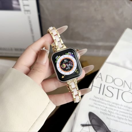 【N590】apple watch series 10/11 バンド 細め アップル ウォッチ バンド 女性 人気
