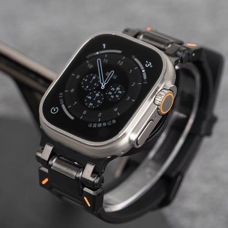 【N511】【ステンレス+シリコン】apple watch バンド メンズ 高級 アップル ウォッチ バンド アウトドア