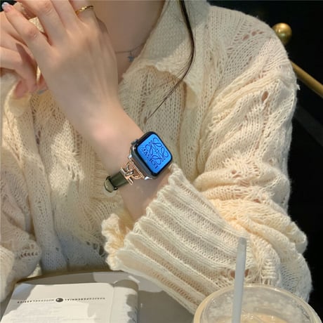 【N135】アップル ウォッチ バンド 革 エレガント apple watch バンド 女性 細め