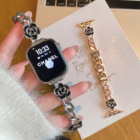 【N701】アップル ウォッチ バンド チェーン アップル ウォッチ 44mm 女性 交換ベルト