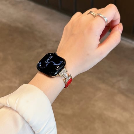 【N737】アップル ウォッチ Series11 バンド かわいい apple watch se バンド 革