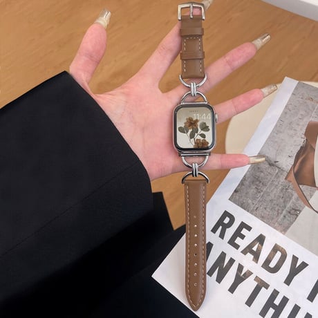 【N359】apple watchレザーバンド レディース アップル ウォッチ バンド ベージュ かわいい