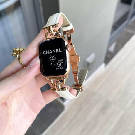 【N468】アップル ウォッチ シリーズ 10 バンド レザー apple watch バンド 細め 女性