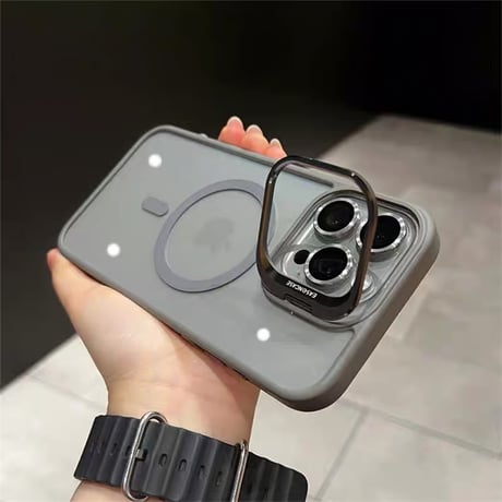 【N655】iphone17/17pro ケース マグセーフ/スタンド iphone ケース カメラ保護リングプレゼント