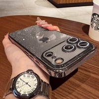 【N419】iPhoneケース かわいい iPhone17/17pro ケース おしゃれ キラキラ カメラカバー ソフトケース