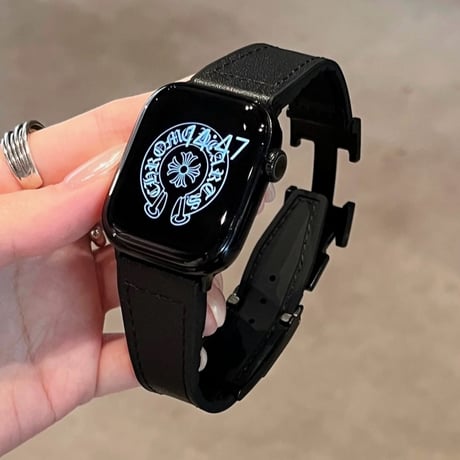【N659】アップル ウォッチ Series11/SE3対応 バンド レザー+シリコン apple watch バンド マグネット 男女兼用
