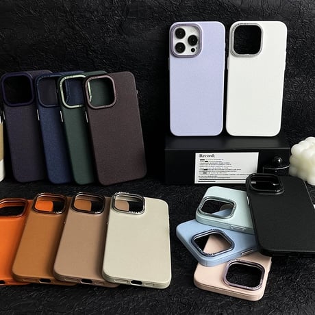 【N053】iphoneケース かわいい iphone16/16pro ケース シンプル おしゃれ レザー調