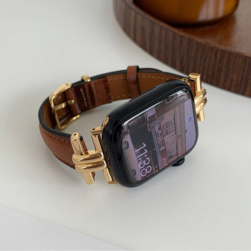 N307】apple watch バンド 本 革 おしゃれ 45/46/49mm アップル