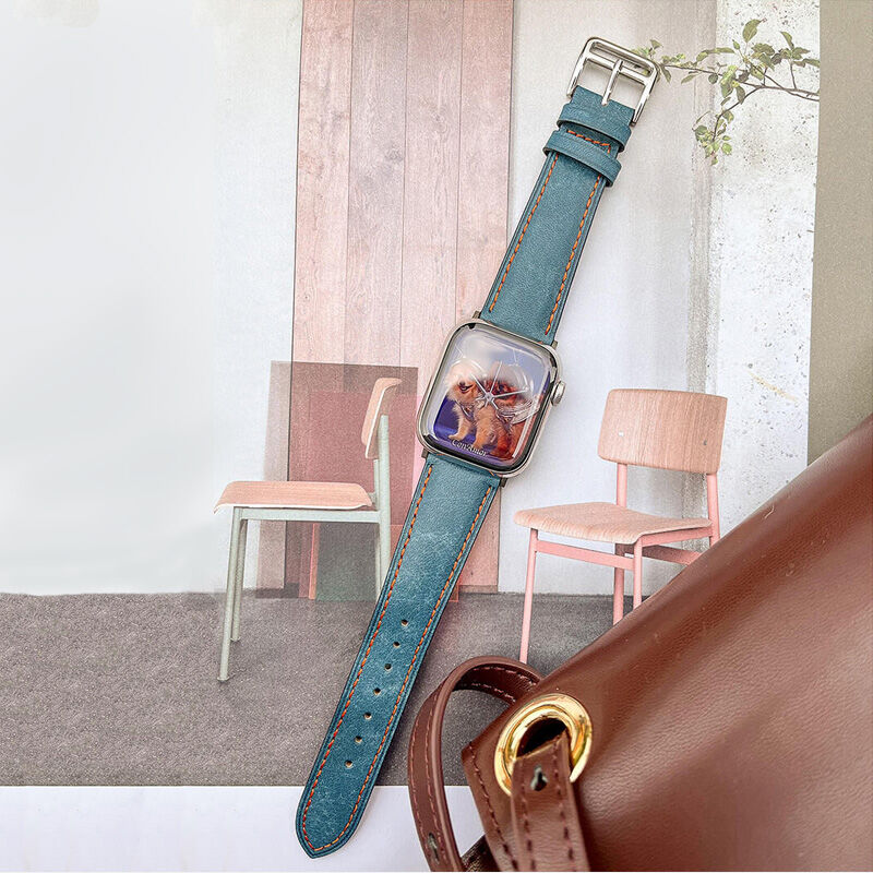 N355】レトロ apple watch 本革 バンド 男女兼用 アップル ウォッチ