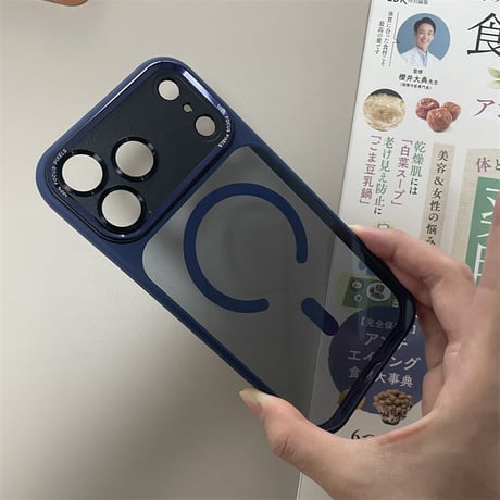 【N746】iphone17pro ケース マグセーフ iphone ケース 半 透明 高級