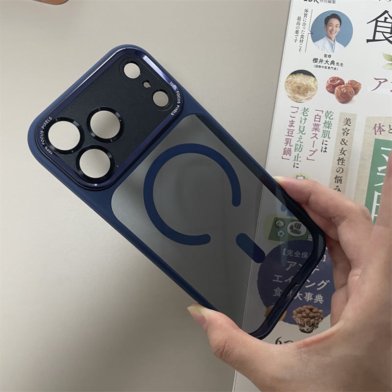 N746】iphone17pro ケース マグセーフ iphone ケース 半 透明 高級