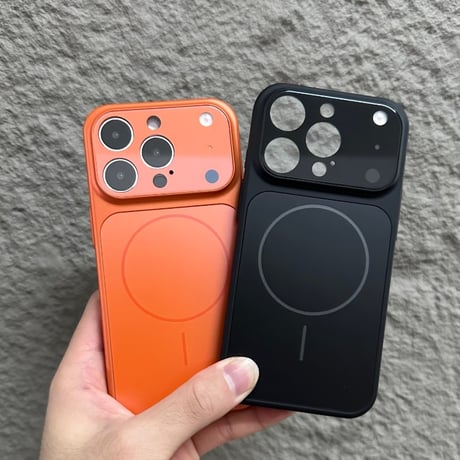 【N744】高品質 iphone17pro オレンジ に 合う ケース マット・ガラス iphone17 ケース カメラ 保護
