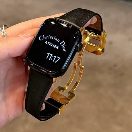 【N791】アップル ウォッチ レザー バンド マグネット apple watch 11 SE3 シリーズ対応 バンド おすすめ